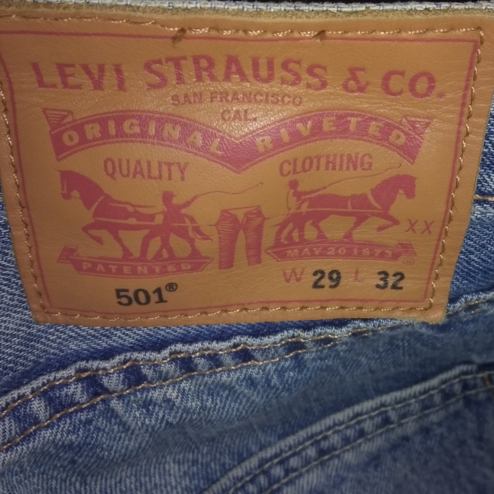 Original 501 Levi's selvedge denim Jeans - Picture 12 of 16